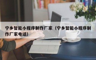 兴化宁乡智能小程序制作厂家（宁乡智能小程序制作厂家电话）